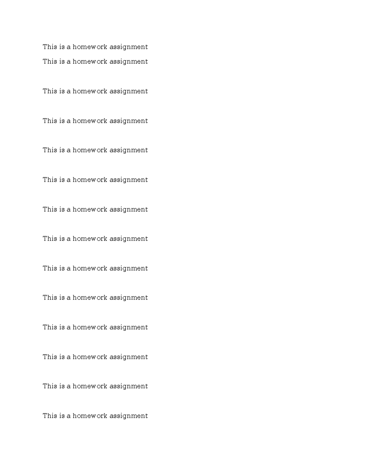 Class 3 - This is a homework assignment This is a homework assignment ...