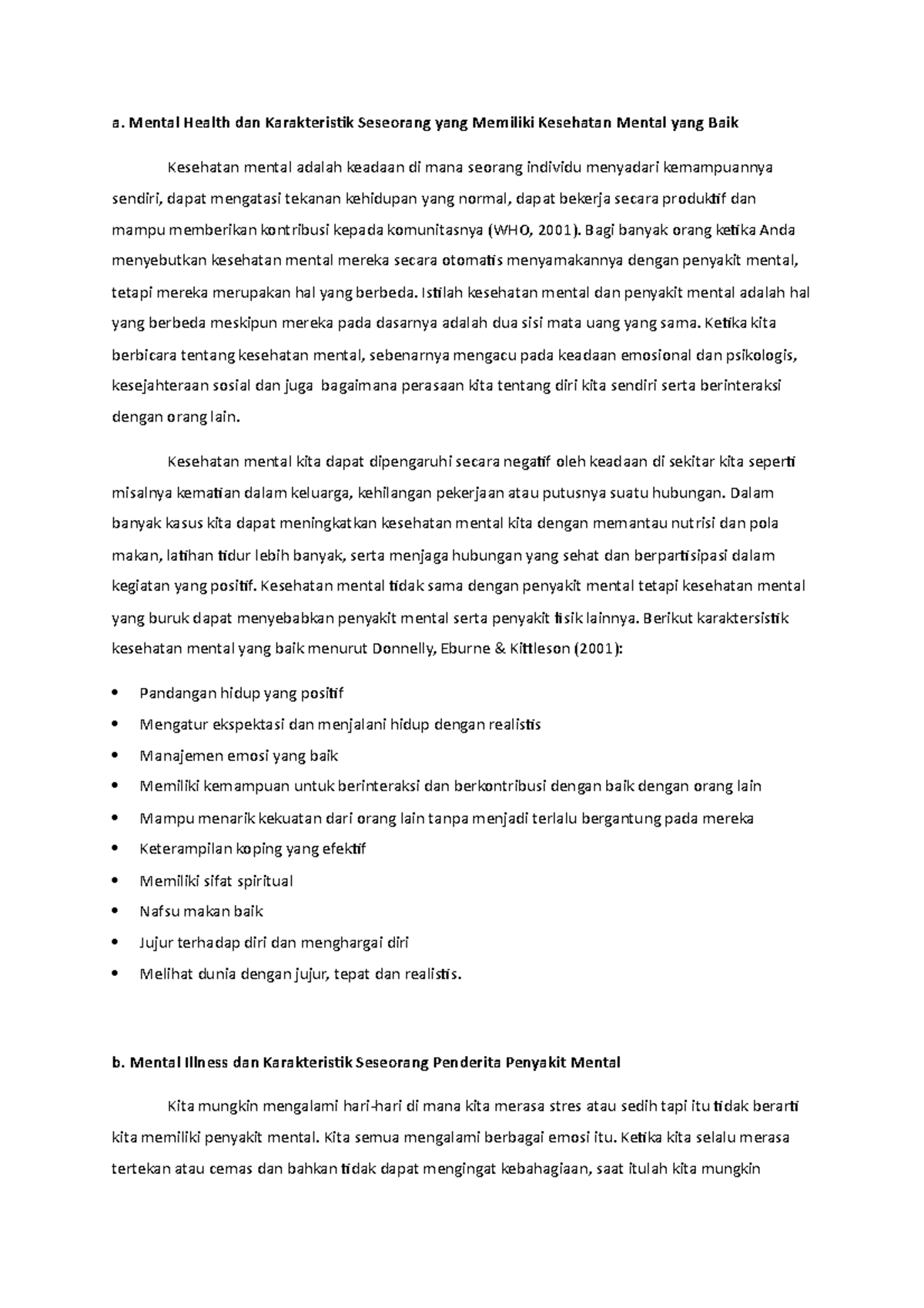 Mental Health And Mental Illness A Mental Health Dan Karakteristik mental-health-and-mental-illness-a-mental-health-dan-karakteristik