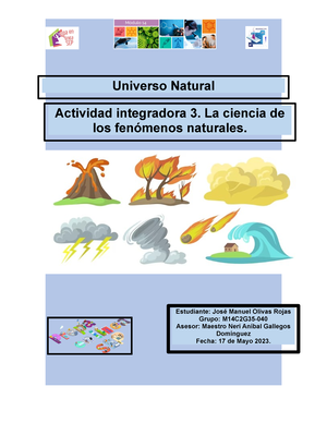 Módulo 14 Semana 1 Actividad Integradora 2 La Materia - Actividad ...
