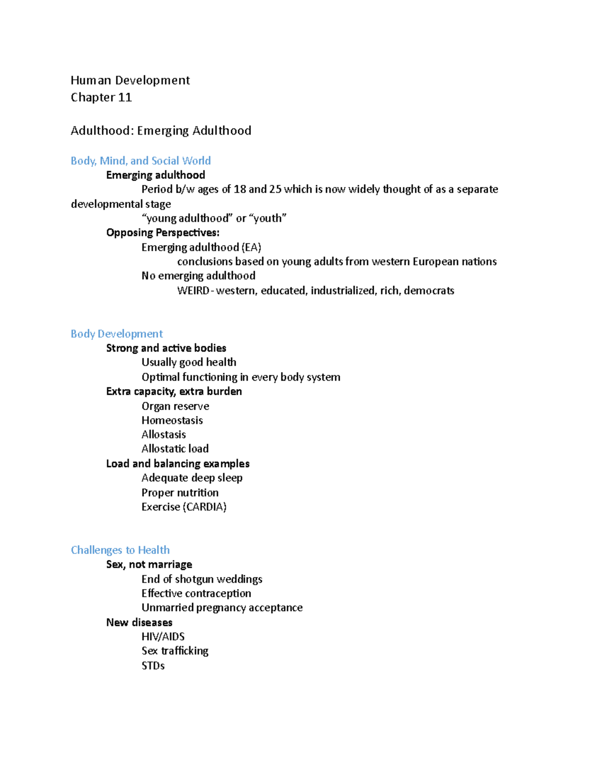 Human Development Chapter 11 - Studocu