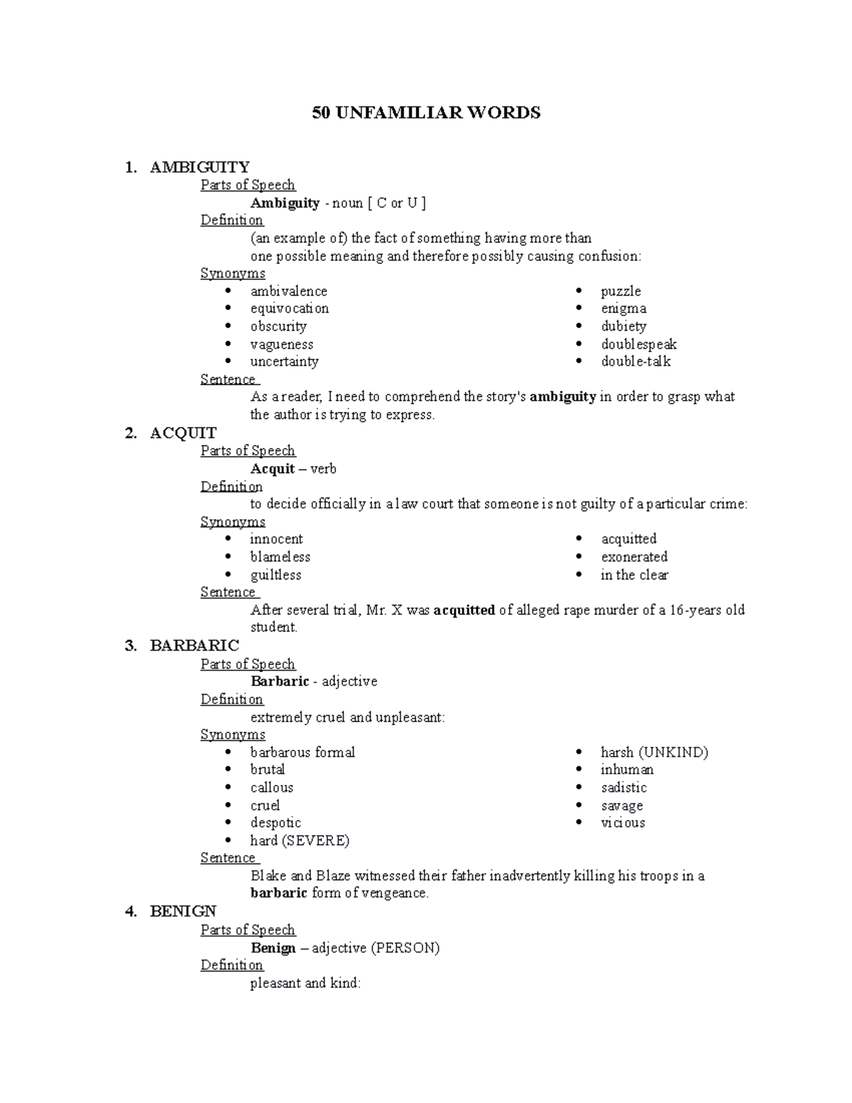 50-unfamiliar-words-50-unfamiliar-words-1-ambiguity-parts-of-speech