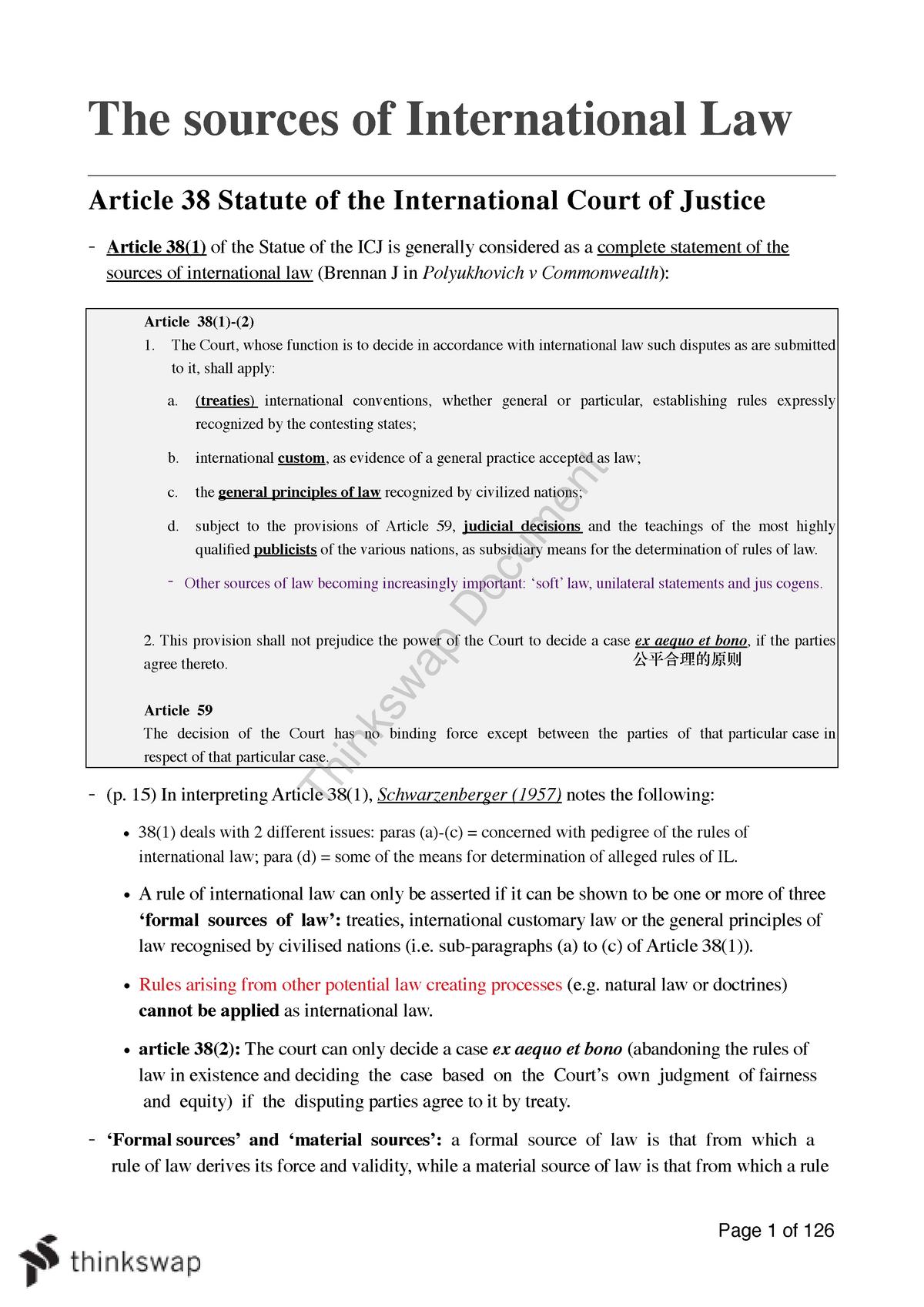 dissertation on international law
