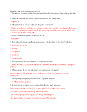 Ch3 Inflammation Case Study - Alexa Norton BIO-301- Assignment ...