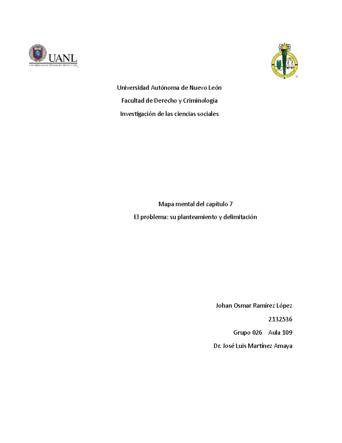 7jorl Autoevaluacion Universidad Autónoma De Nuevo León Facultad De Derecho Y Criminología 9249