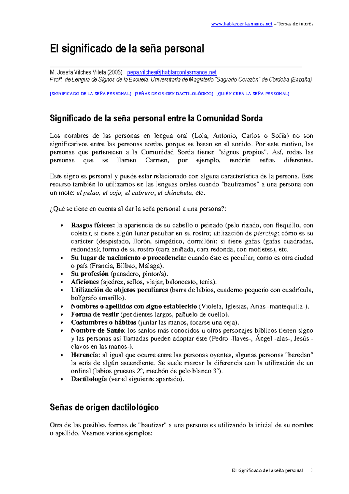 Sena personal hablarconlasmanos Temas de interés El significado de