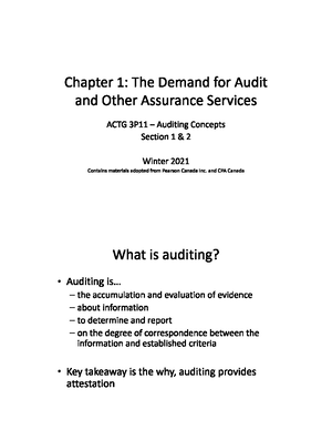 Audit Final MCQ - Which Of The Following Is Not One Of The Three ...