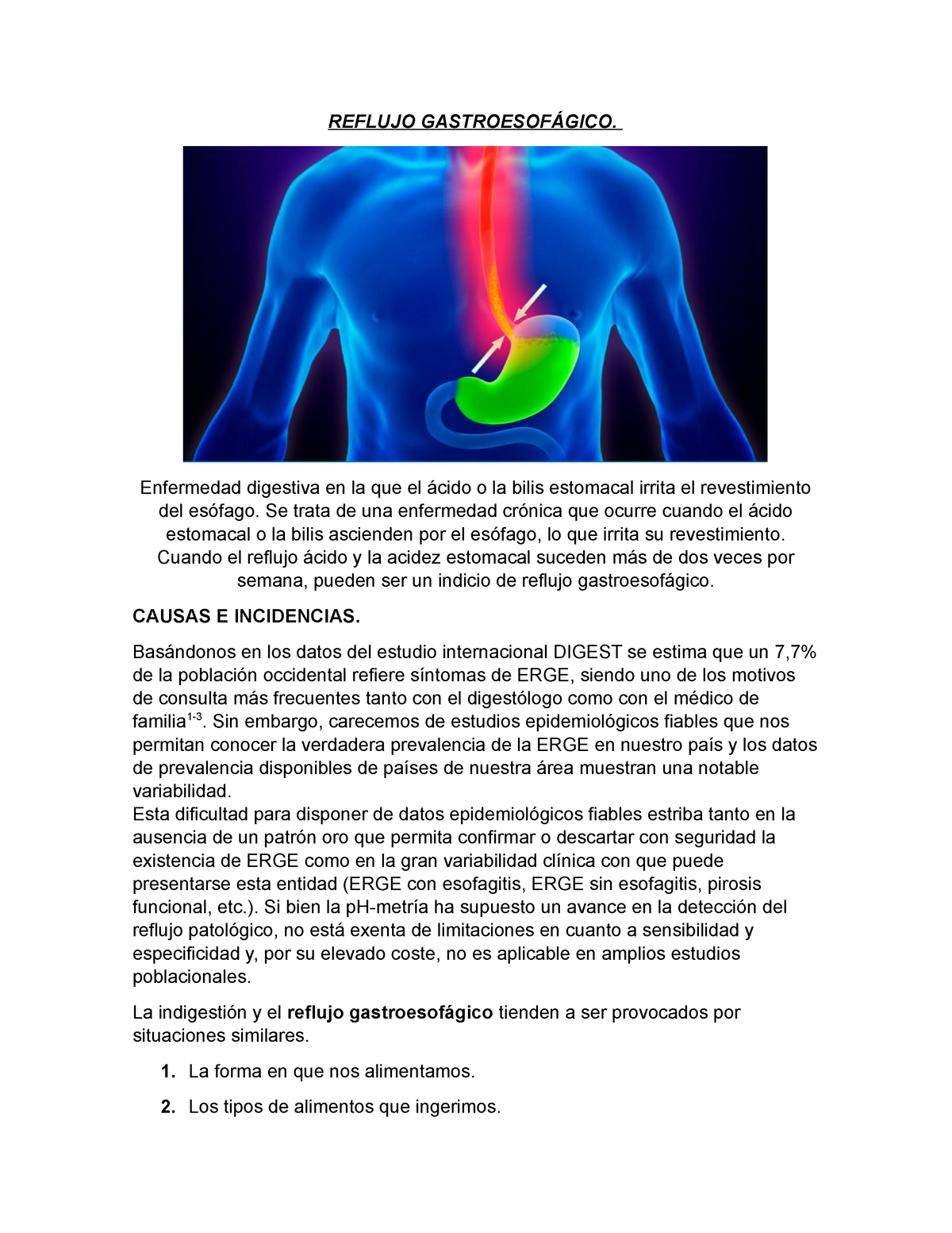 Enfermeria Apuntes Reflujo Reflujo Gastroesof Gico Enfermedad Digestiva En La Que El Cido