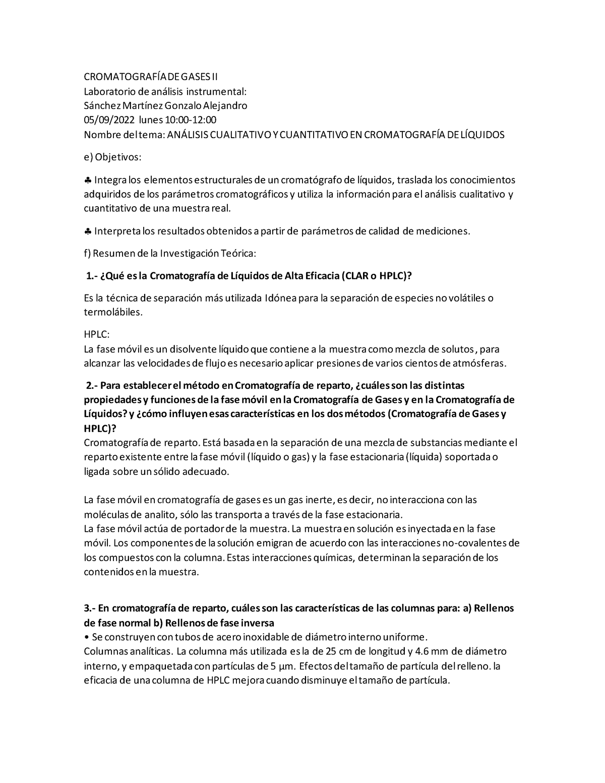 Sesión 4 Sánchez Martínez Lubes 10-12 - CROMATOGRAFÕA DE GASES II ...