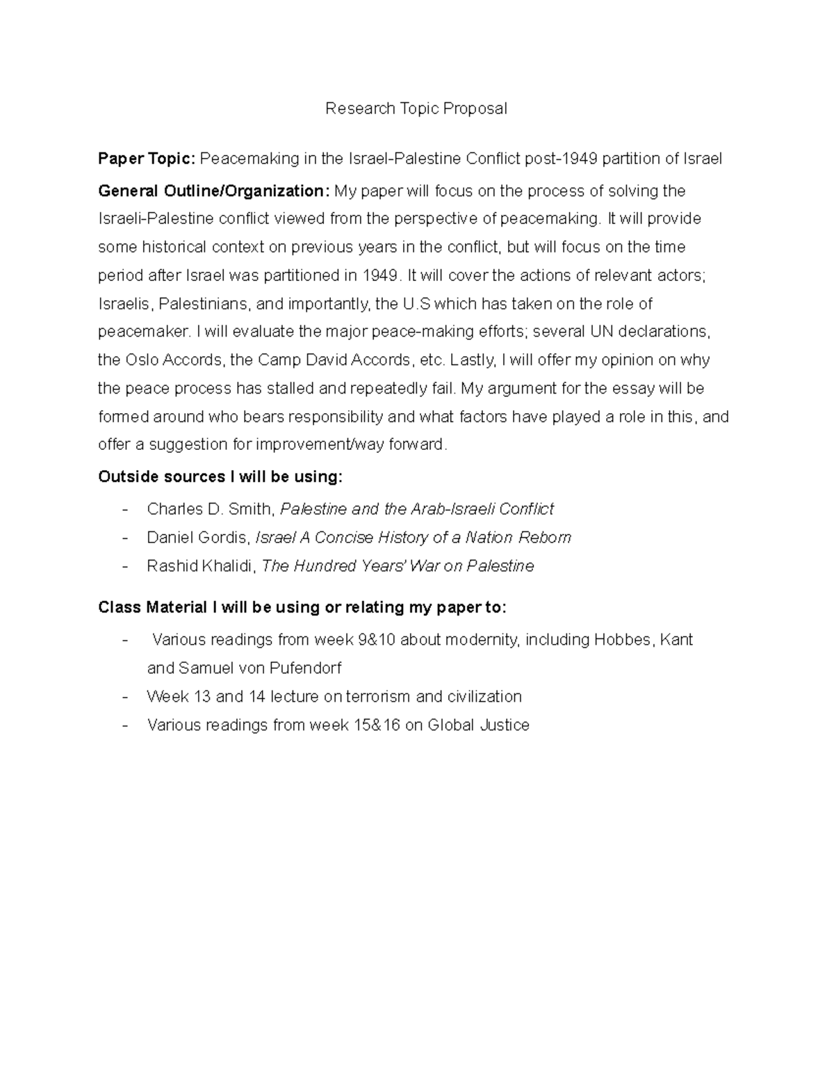 PHIL340 Research Topic Proposal - Research Topic Proposal Paper Topic ...