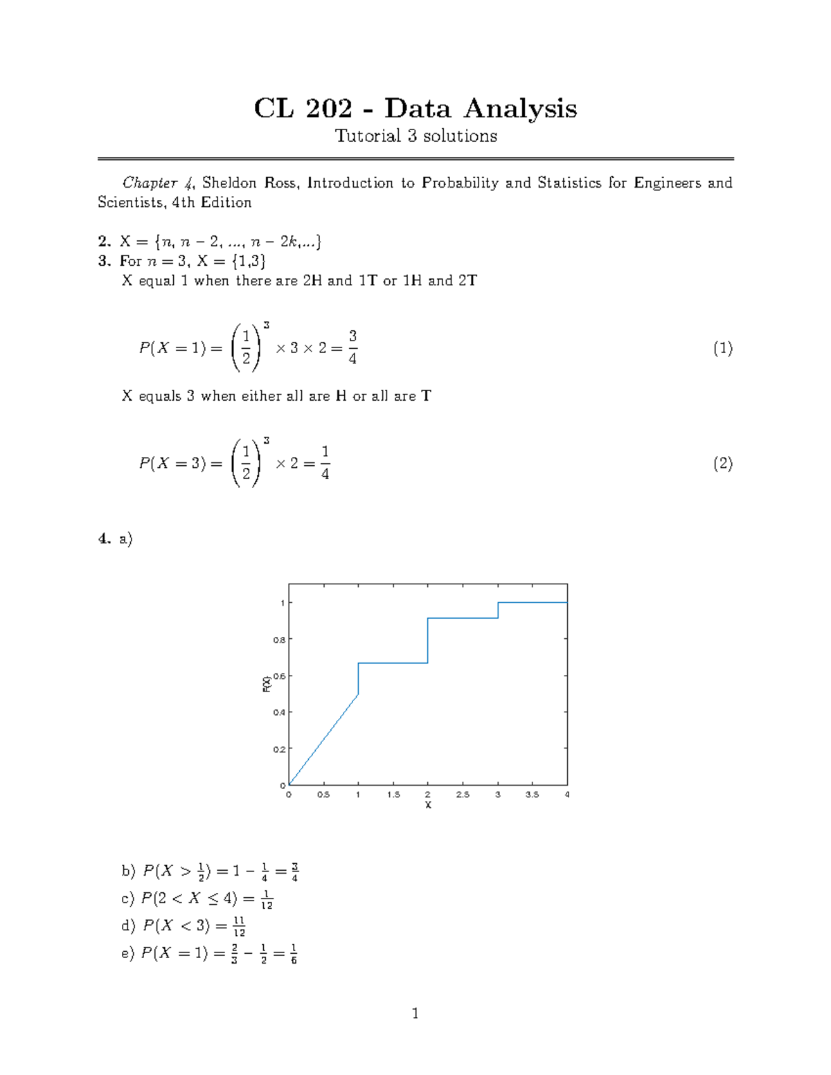 CL202 tutorial 3 solutions - CL 202 - Data Analysis Tutorial 3 ...