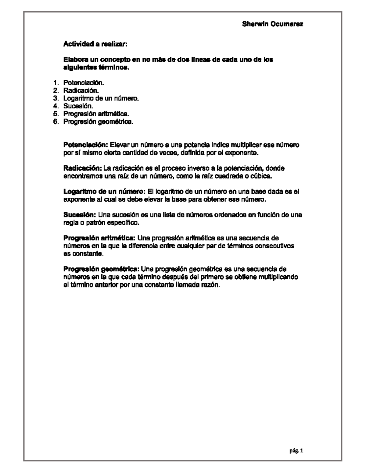 Sherwin+Ocumarez+Actividad+1 - Matemática l - Studocu