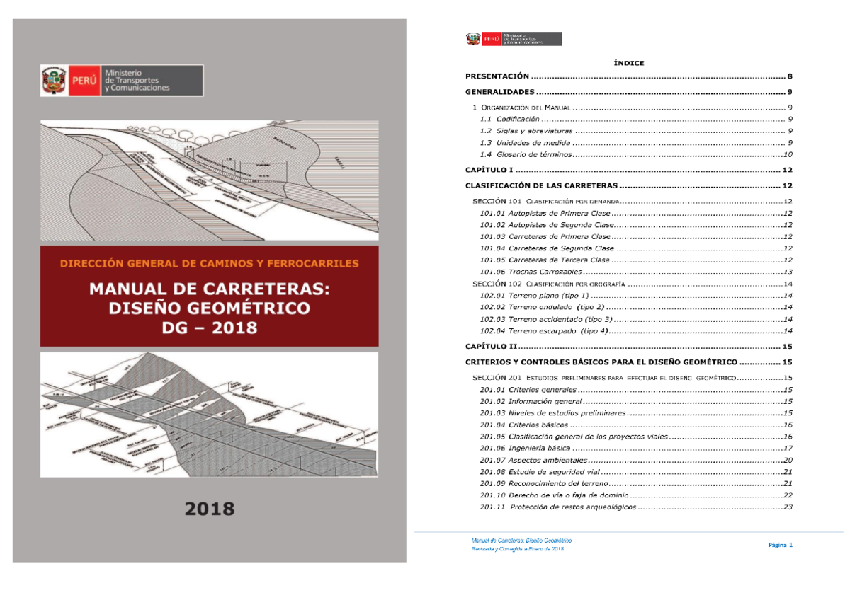 Manual De Carreteras Dg 2018 Pdf