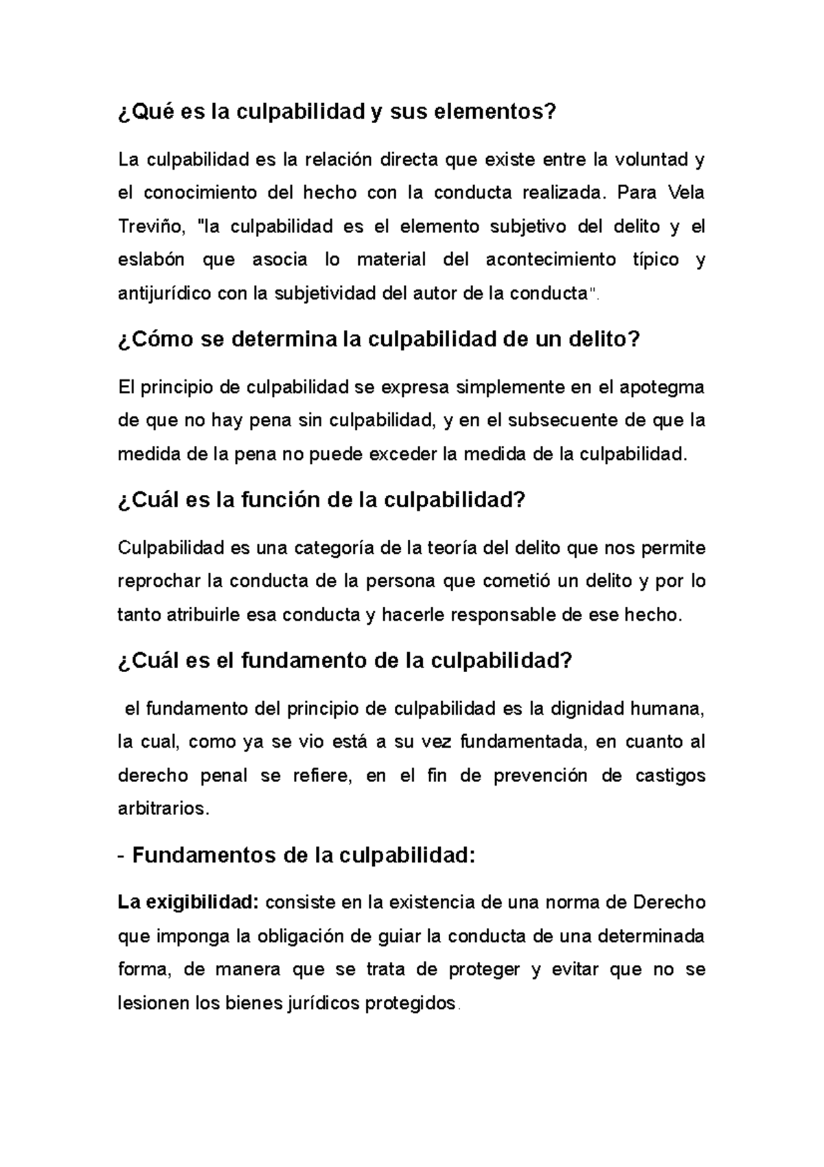 La Culpabilidad Y Ejemplos - ¿Qué Es La Culpabilidad Y Sus Elementos ...