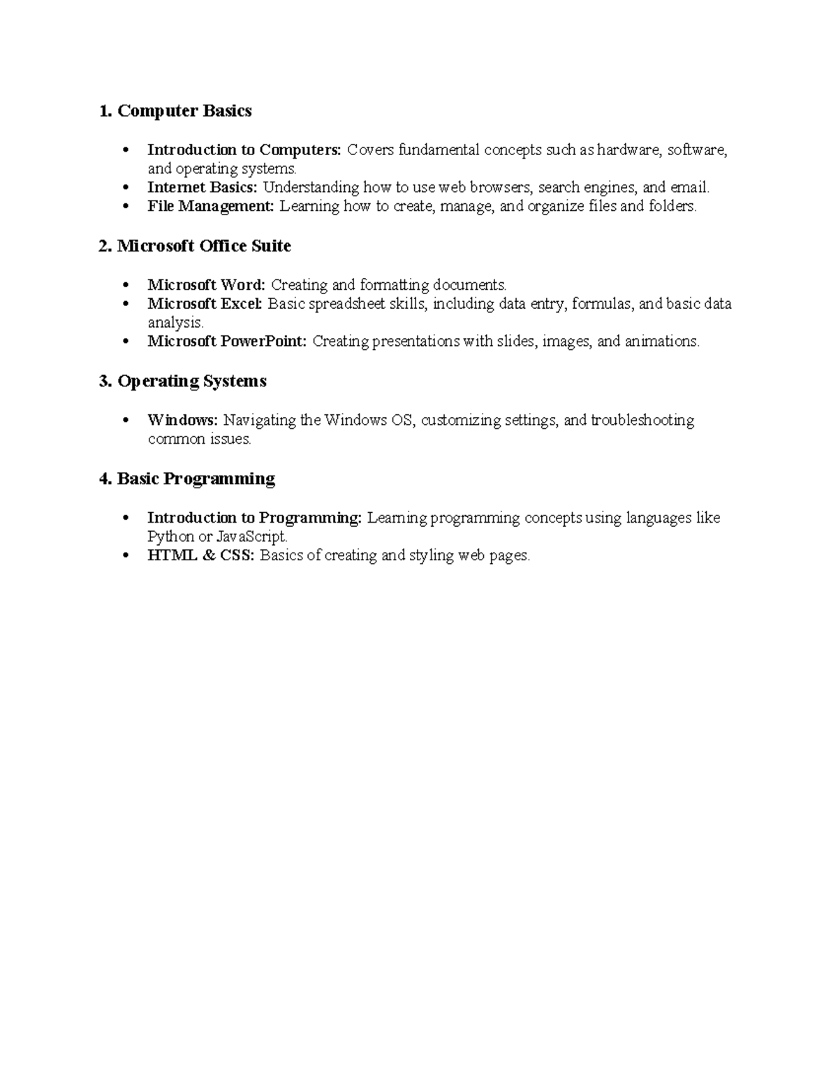 Computer basic - 1. Computer Basics Introduction to Computers: Covers ...