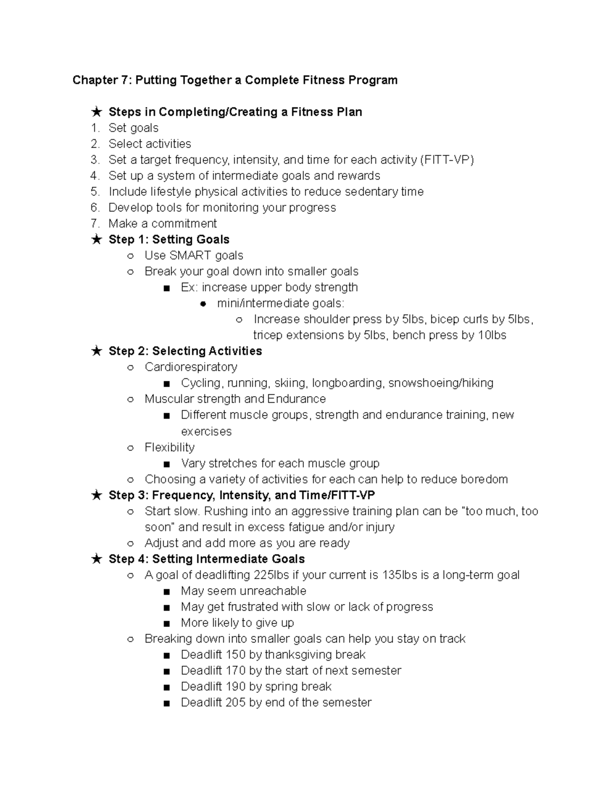Chapter 7: Putting Together A Complete Fitness Program Pt.12 – HYSK