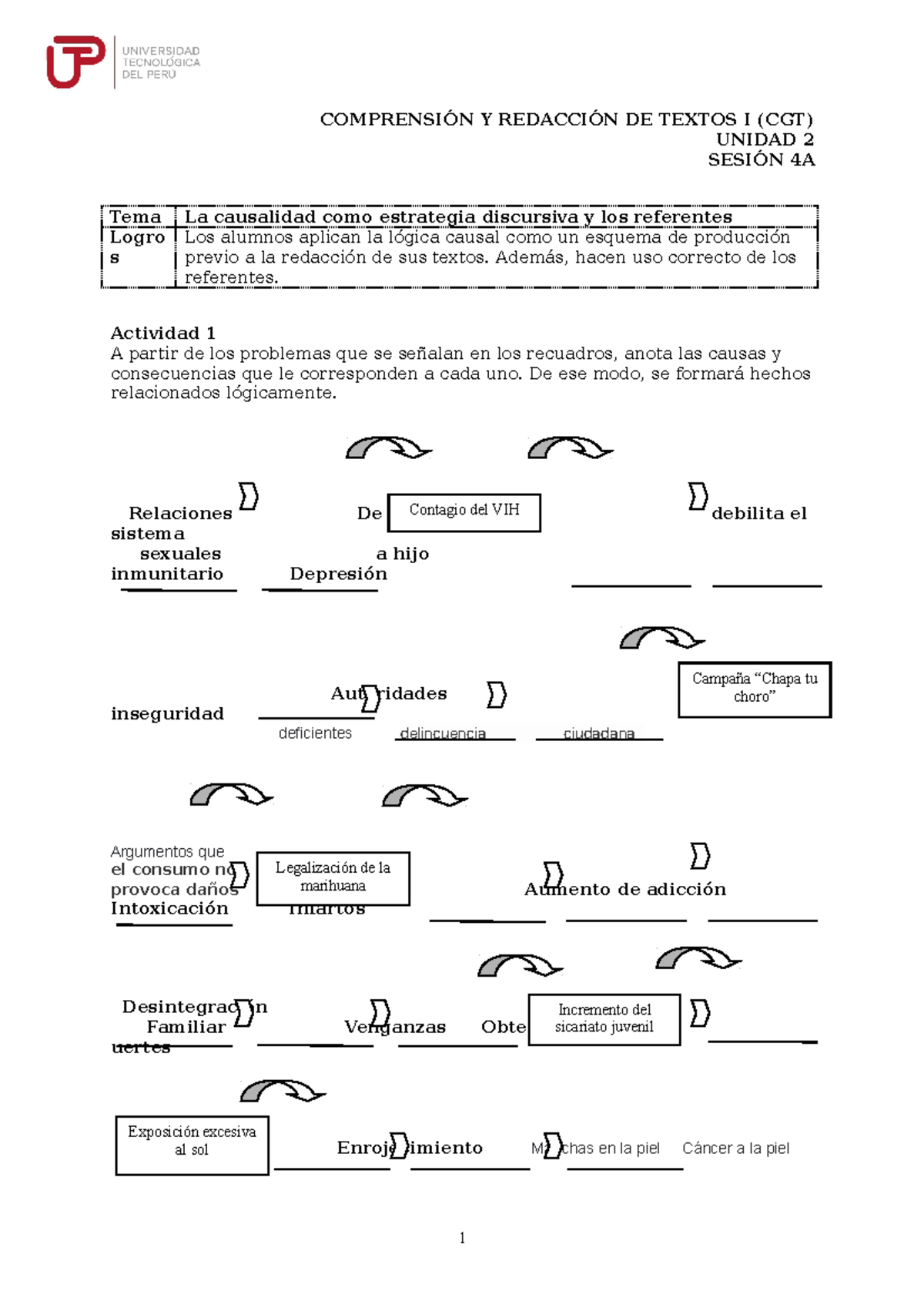 U2 S4 Causalidreferentes Comprension Y Redaccion De Textos ...