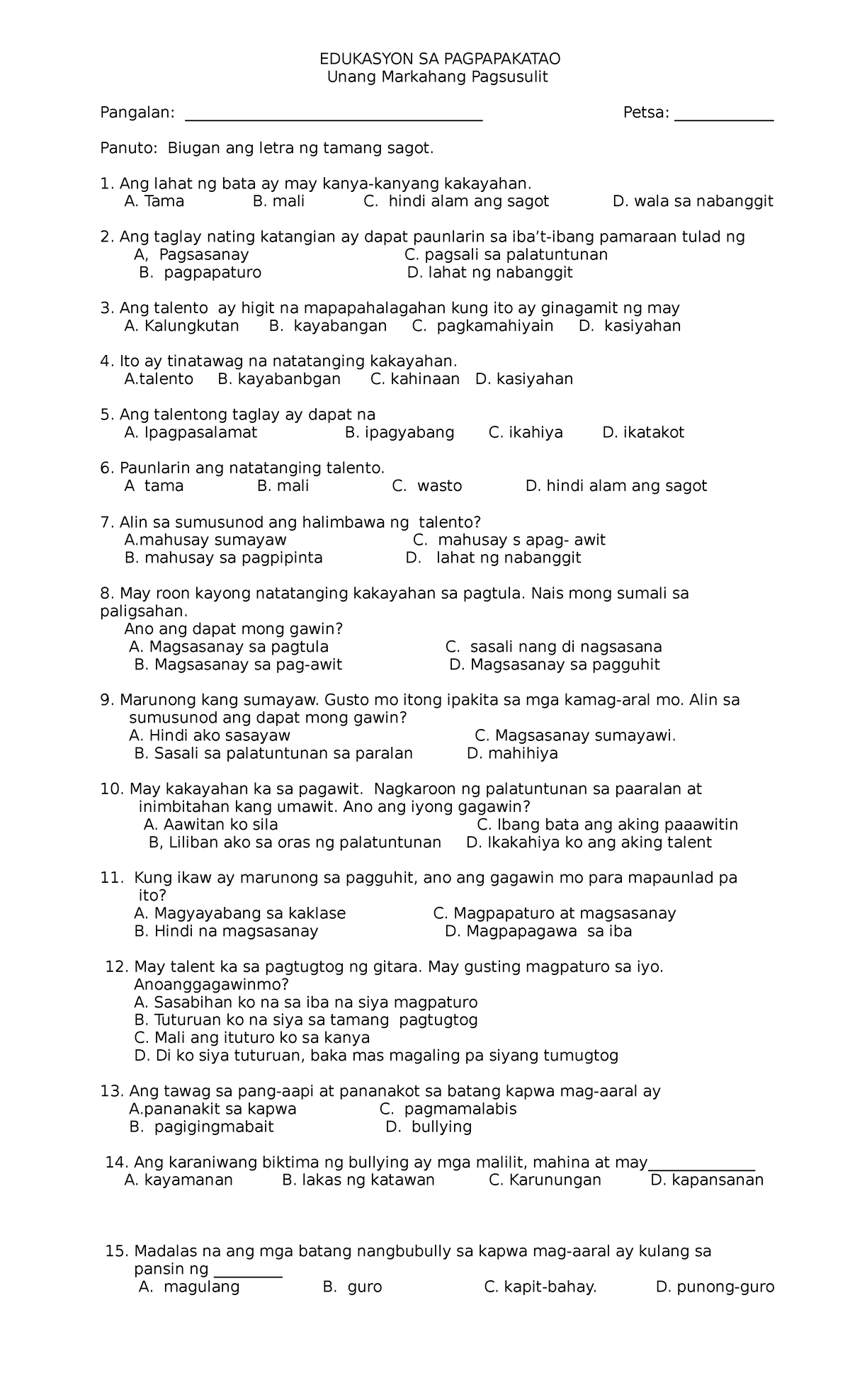 pt-esp-2-q1-it-is-esp-subject-edukasyon-sa-pagpapakatao-unang