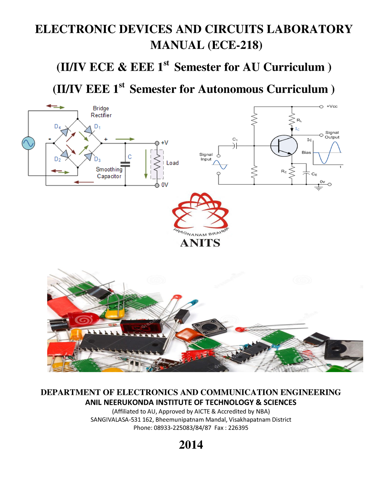 Electronic Devices And Circuits Lab Manual - 1 ELECTRONIC DEVICES AND ...