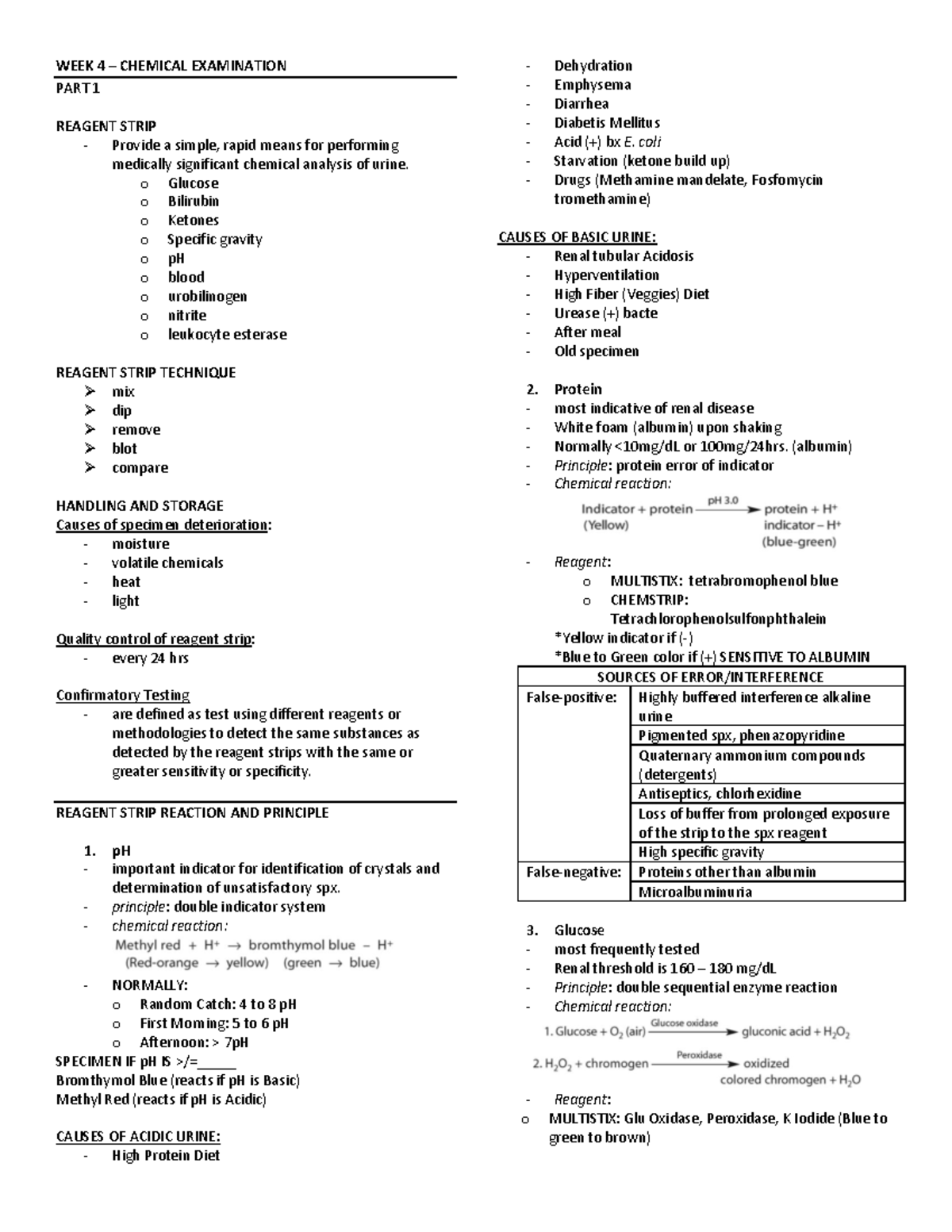 AUB F WEEK 4 LEC - prelims - WEEK 4 – CHEMICAL EXAMINATION PART 1 ...