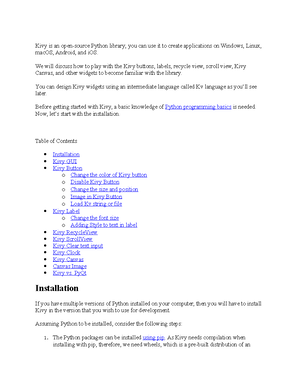 Kivy tutorial - some good notes on introduction to kivy on python ...