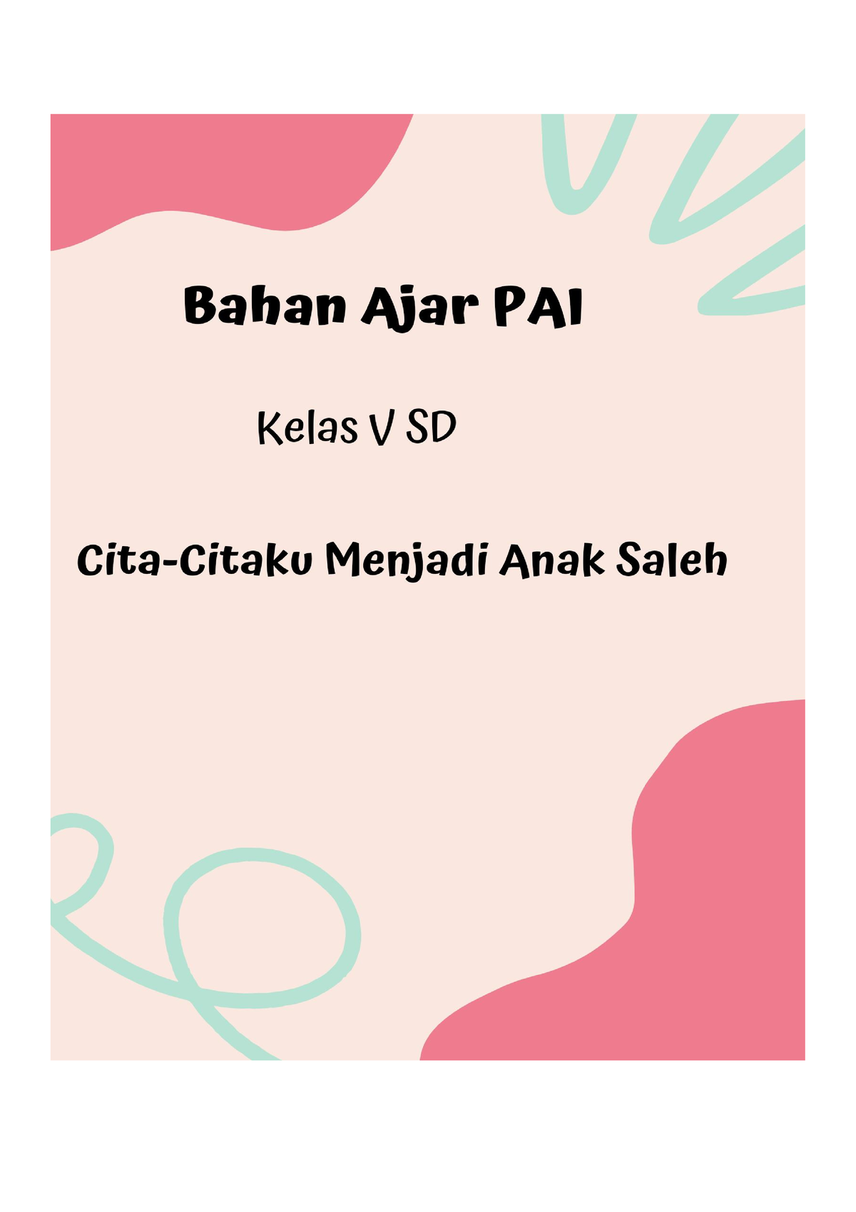 Bahan Ajar Pai 3 Cita-Citaku Menjadi Anak Saleh - ORANG JUJUR DISAYANG ...