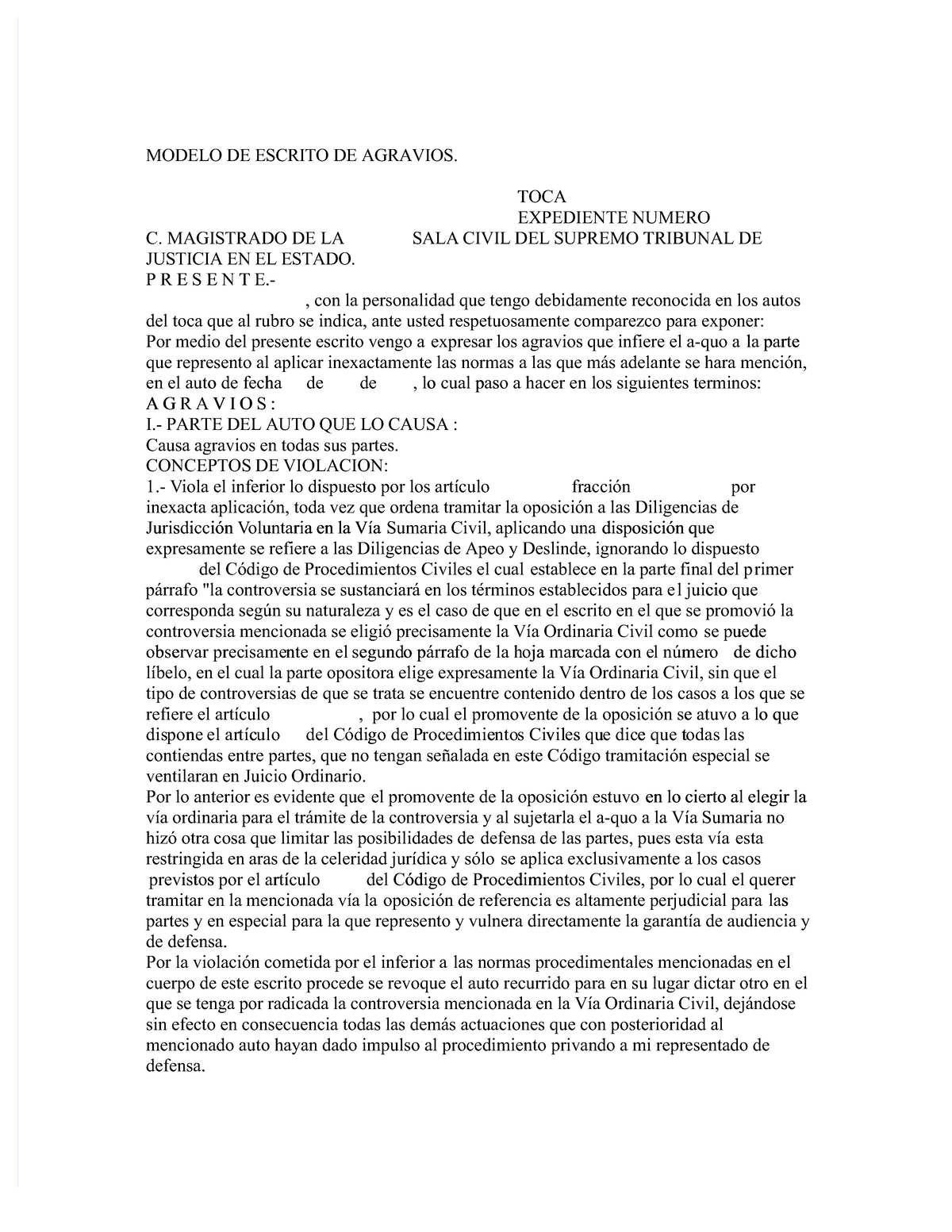 Pdf-modelo-de-escrito-de-agravios compress - MODELO DE ESCRITO DE ...
