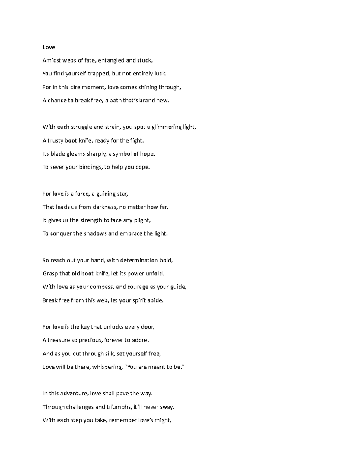 POEM 1 - Poem About Love - Love Amidst webs of fate, entangled and ...