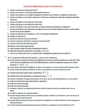 Matematicas II Matemáticas Financieras Cuestionario - Matem·ticas II ...