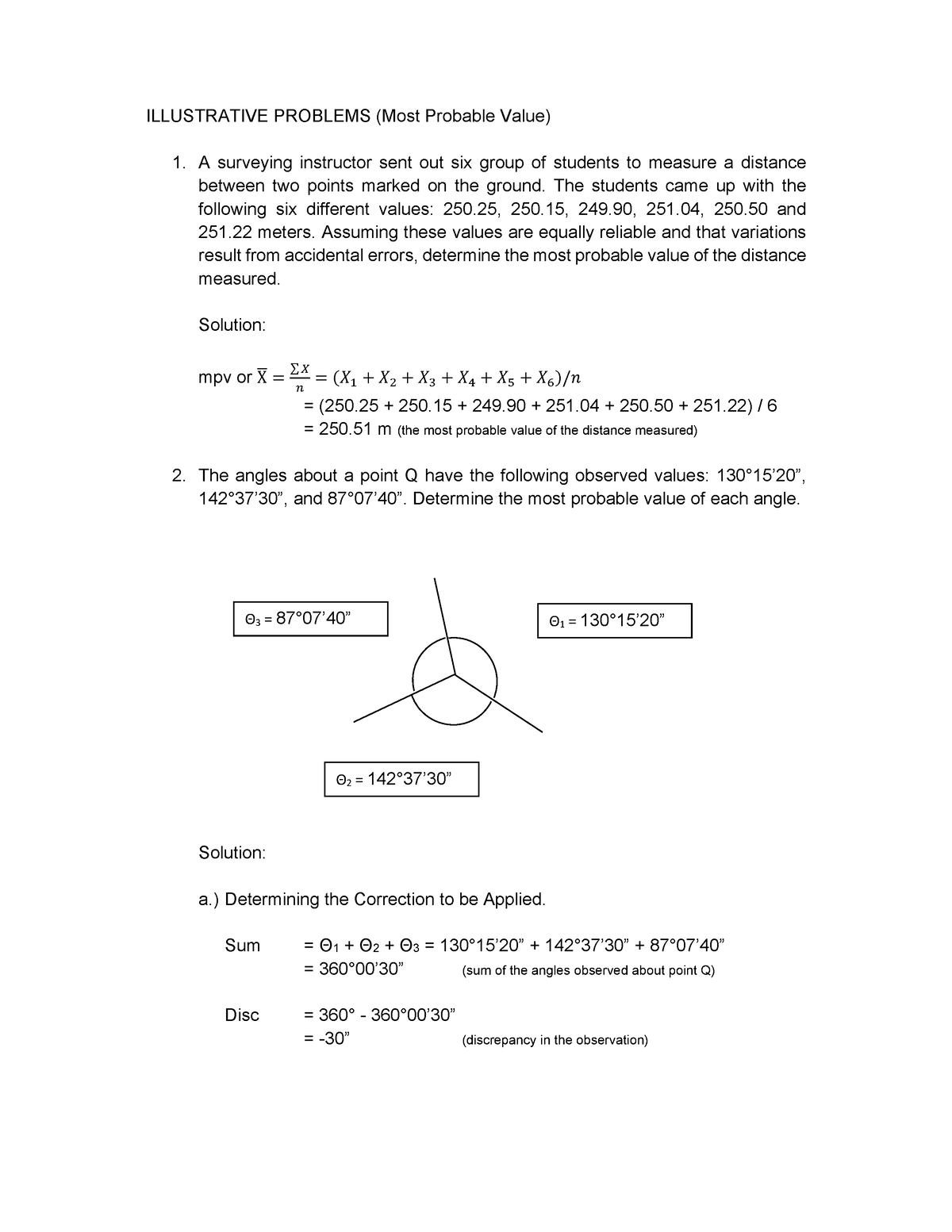 most-probable-value-surveying-material-illustrative-problems-most