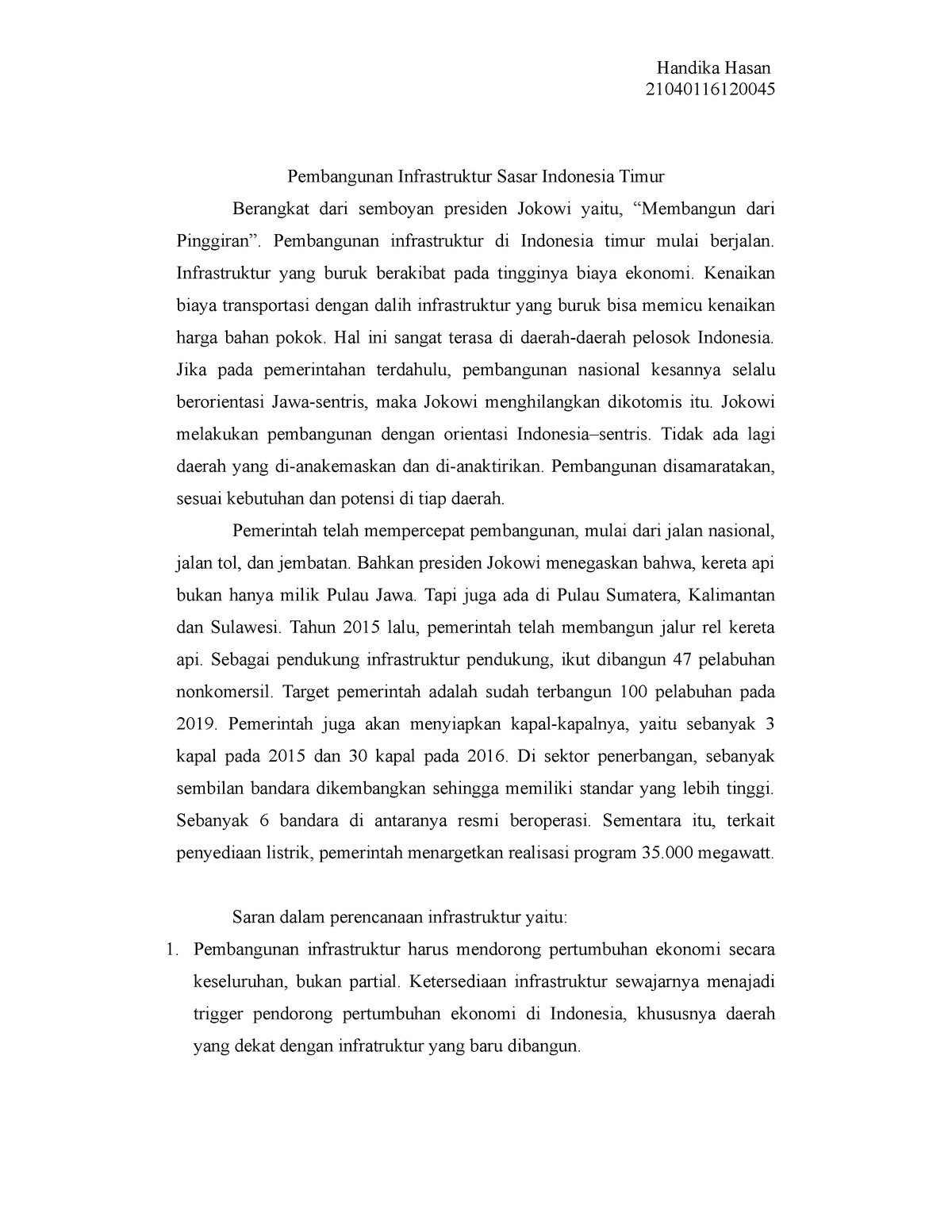contoh contoh essay bahasa indonesia