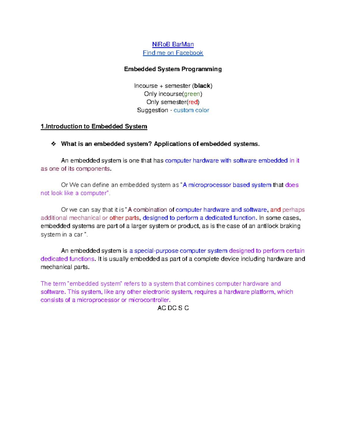 3. ESP Solution - Embedded system lecture - NiRoB BarMan Find me on ...