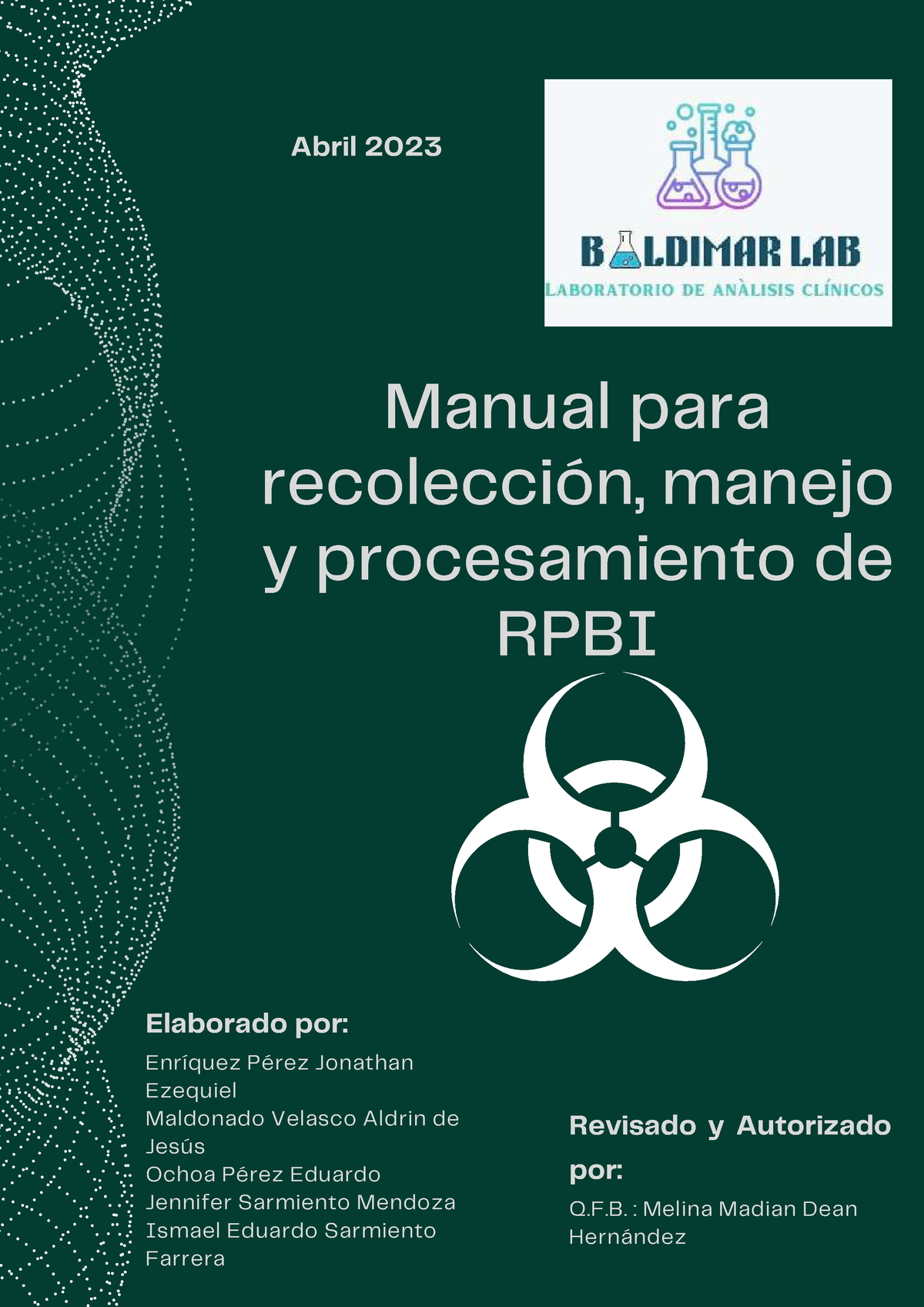 Manual RPBI Finalizado - Manual Para Recolección, Manejo Y ...