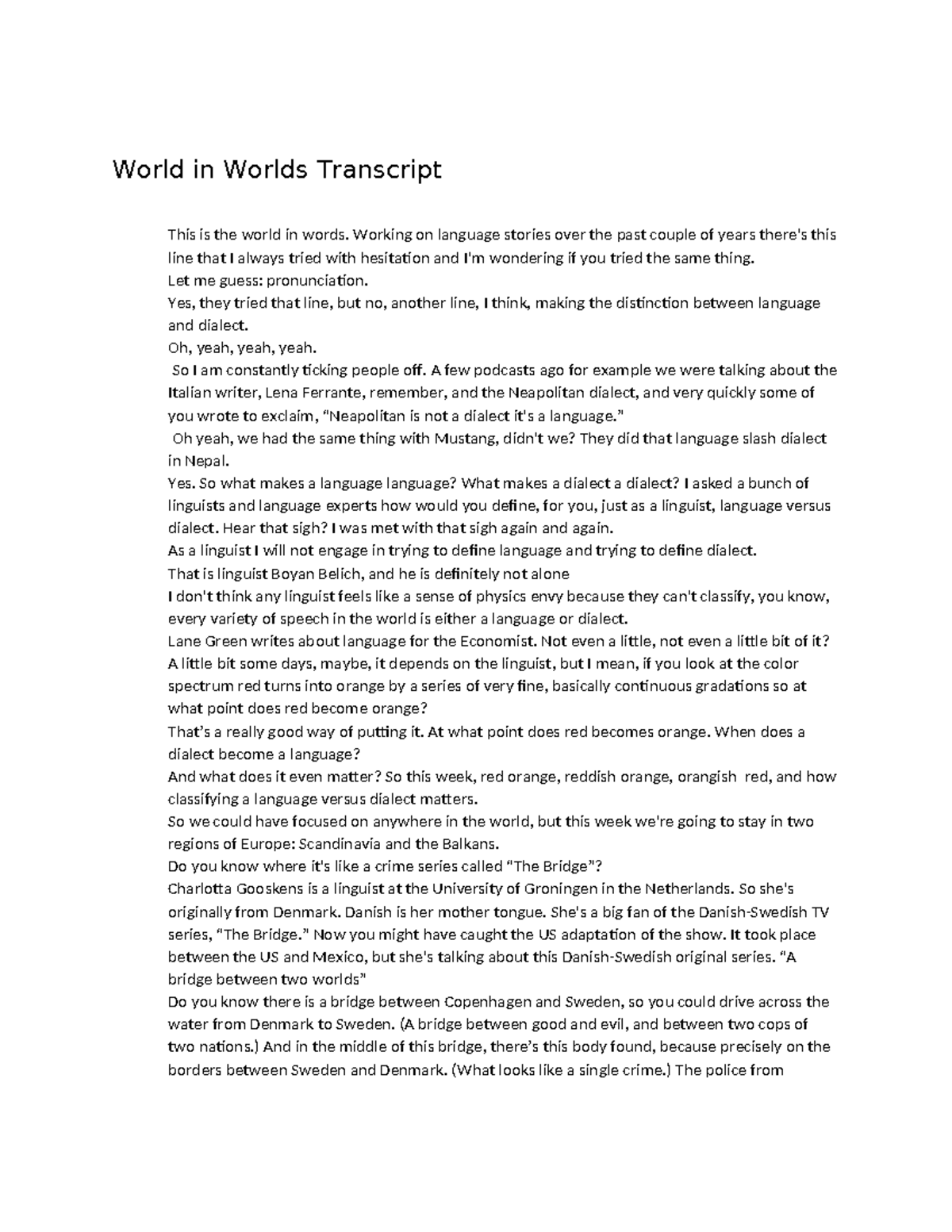 World in Worlds Trancript 6.10.24 -A - World in Worlds Transcript This ...