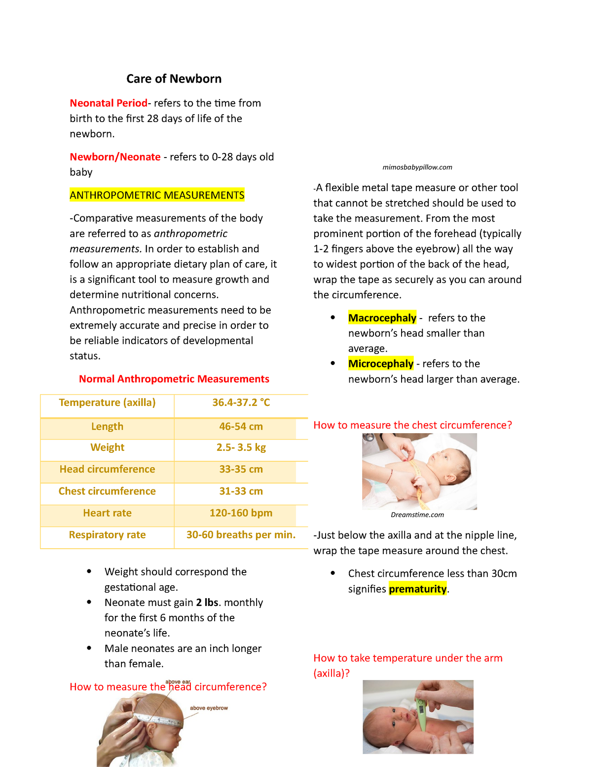 Anthropometric Measurements Of Newborn Care Of Newborn Neonatal   Thumb 1200 1553 