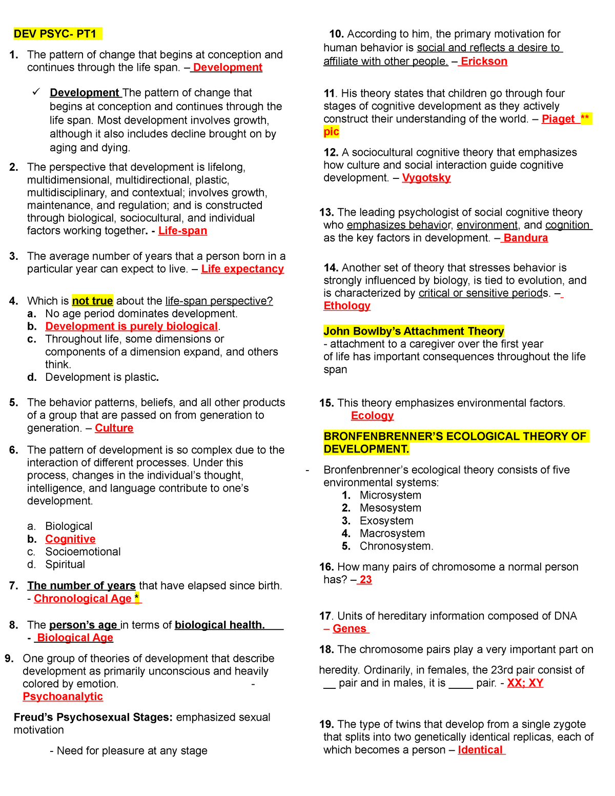 DevelopmentalPsych - Developmental Psychology - DLSU - Studocu