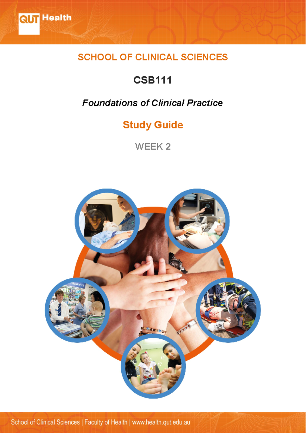 CSB111 Week 2 Study Guide Chronic disease 2022s2 - SCHOOL OF CLINICAL ...