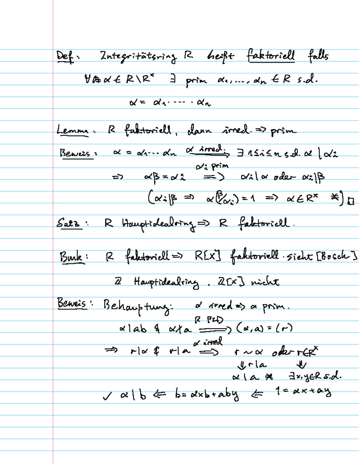 Skript W2 Zahlentheorie Studocu