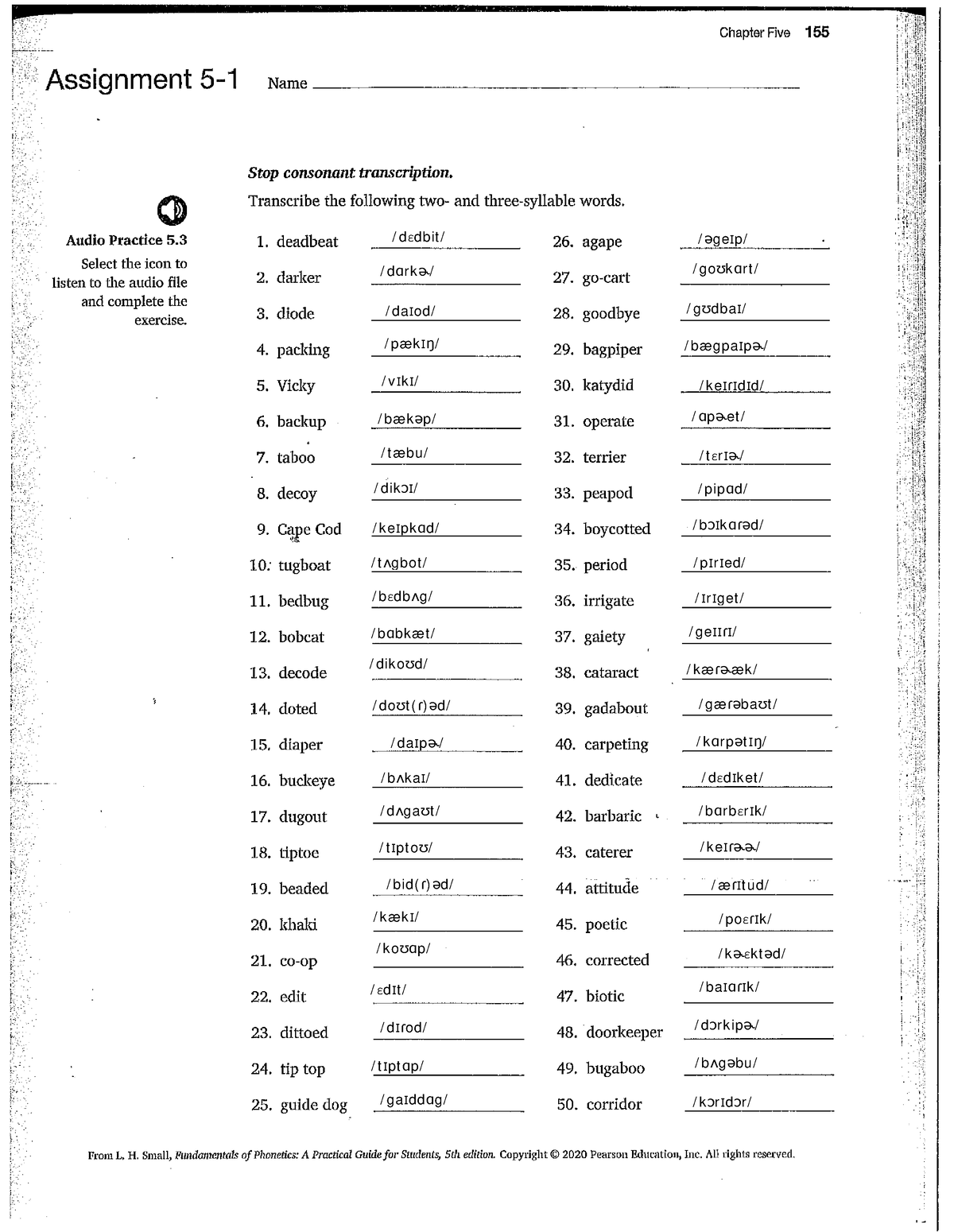 assignment 5 2 phonetics