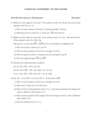 Tutorial 4 - Lecture Notes 4 - GEA1000 QUANTITATIVE REASONING WITH DATA ...