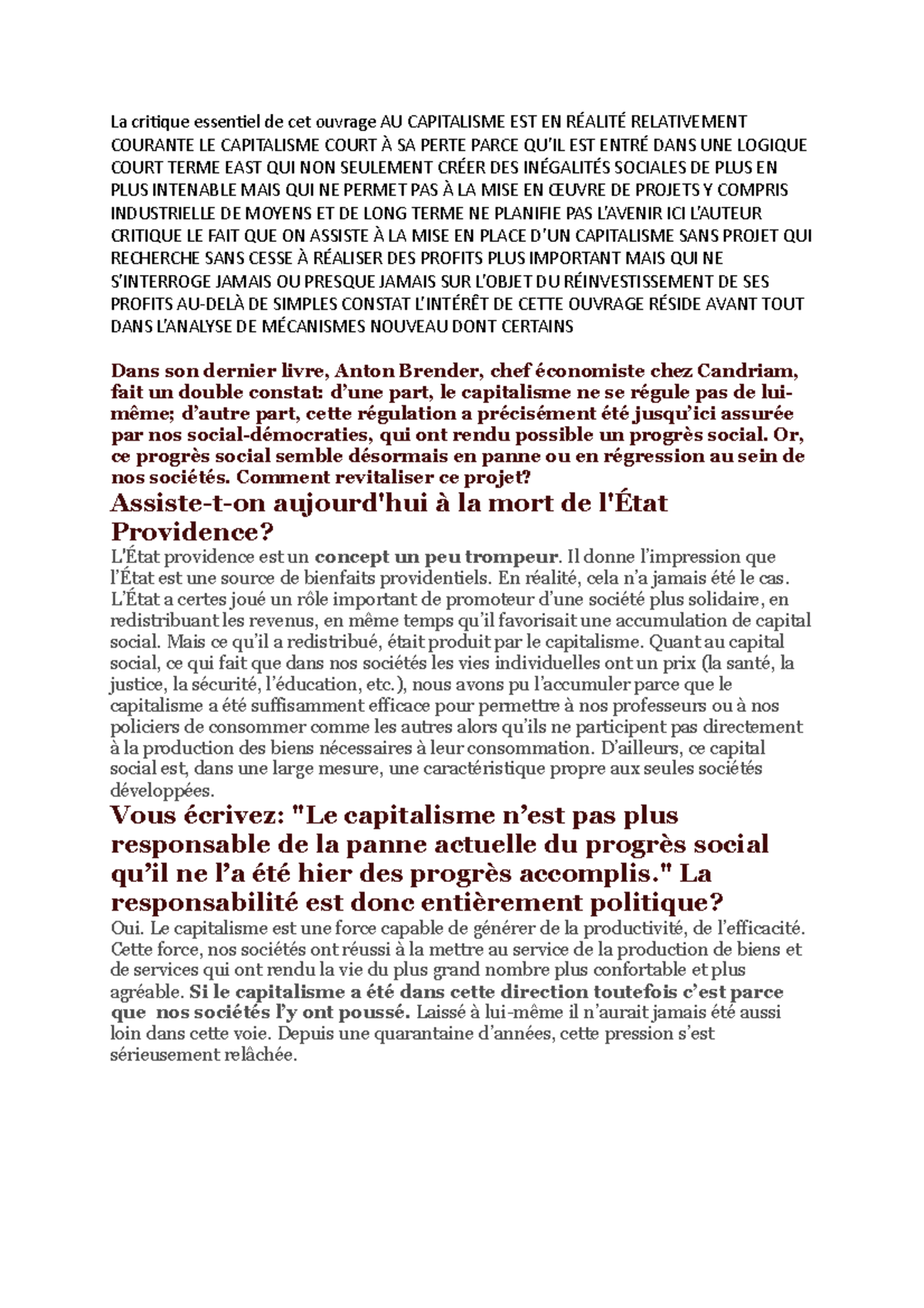 conclusion dissertation sur le capitalisme pdf