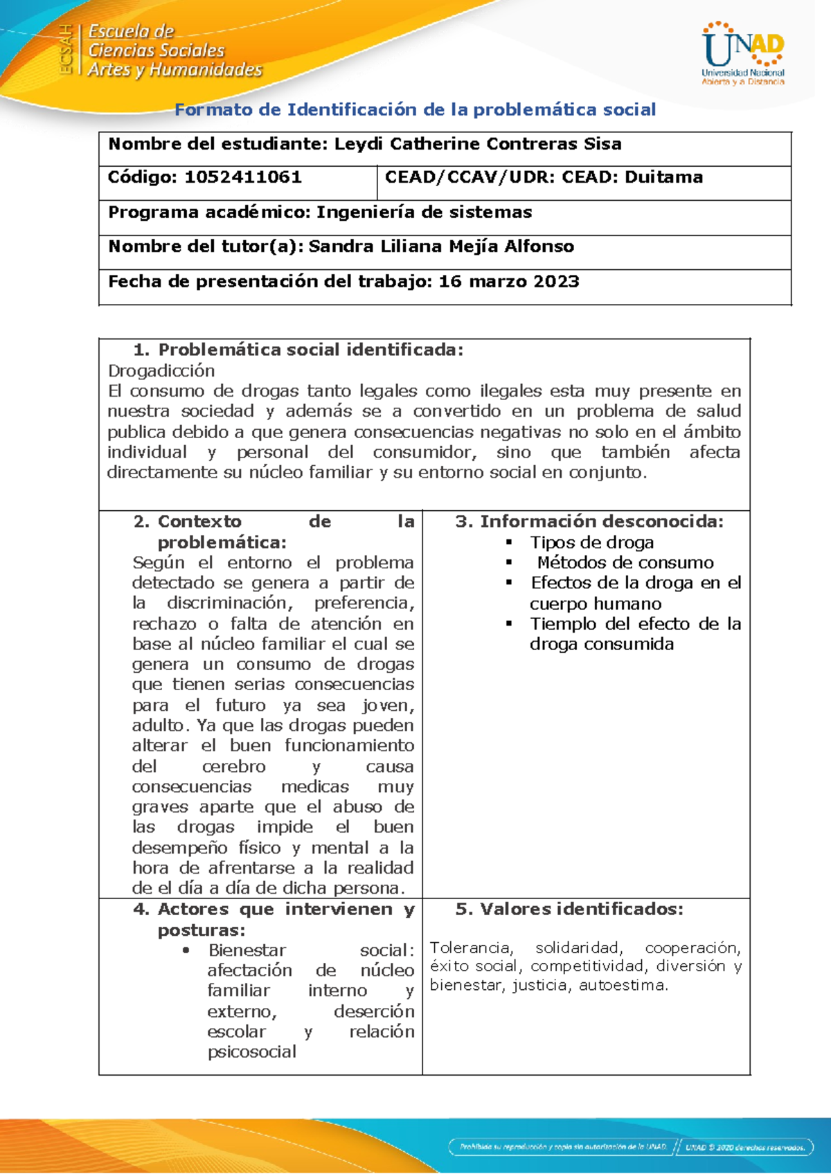 Anexo 1 Formato Identificación Del Problema Formato De Identificación De La Problemática 4942