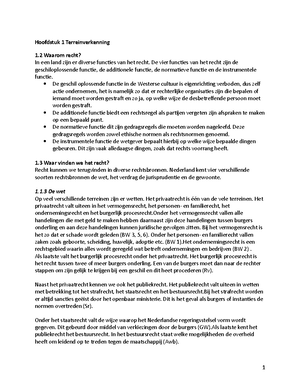 Hoofdlijnen Nederlands Recht Samenvatting - Hoofdlijnen Nederlands ...