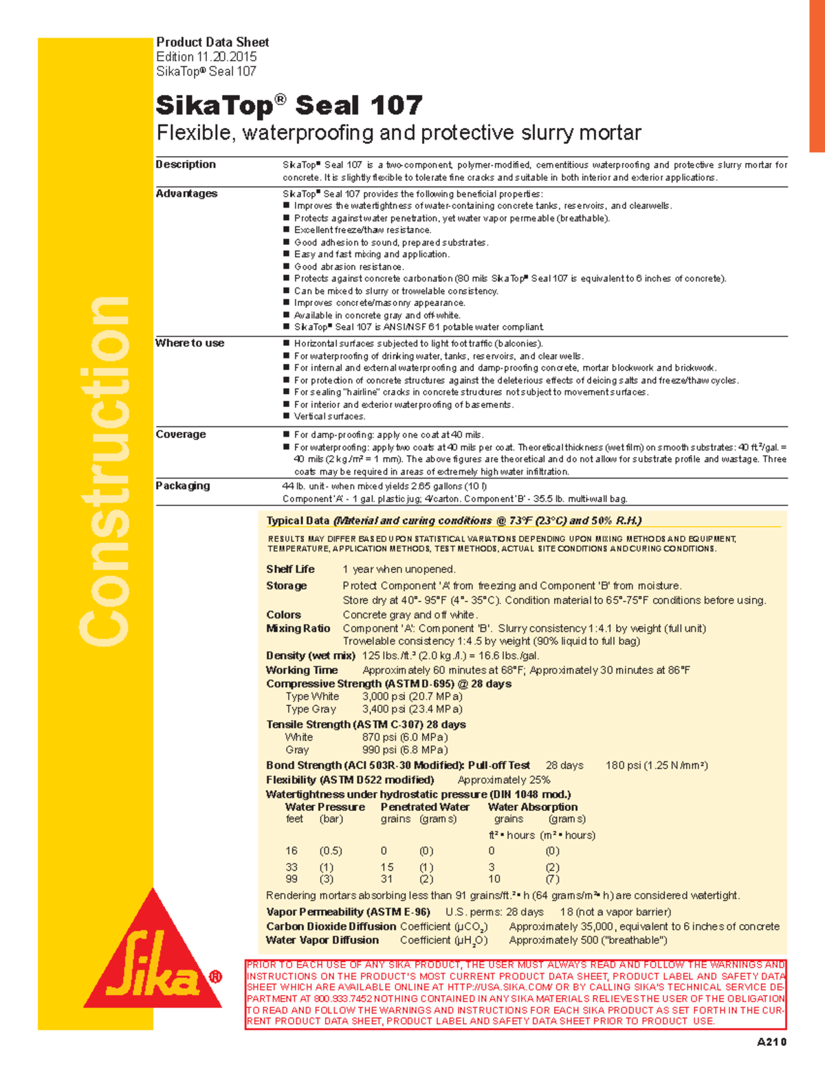 Sikatop Seal 107 Datasheet | Informacionpublica.svet.gob.gt