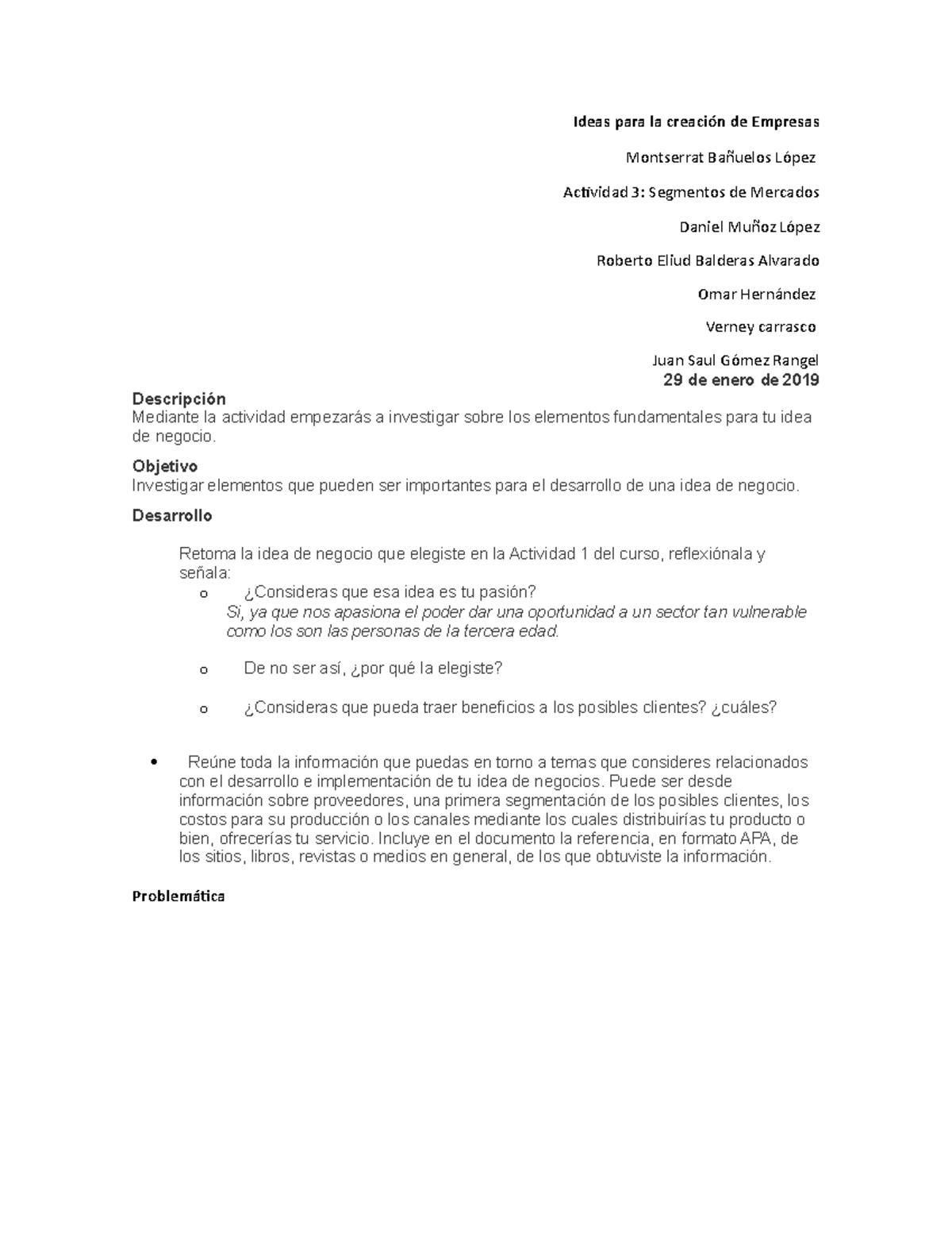 Actividad 2 Ideas de Negocios - Ideas para la creación de Empresas ...