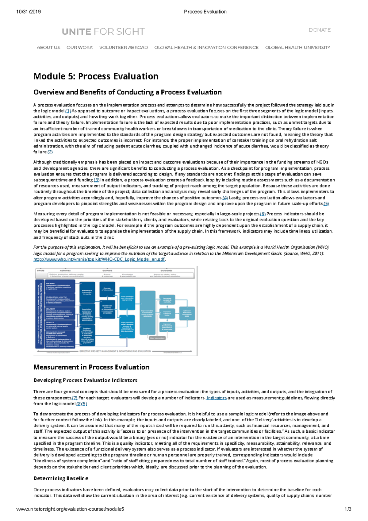 Process Evaluation - (1) As opposed to outcome or impact evaluations, a ...