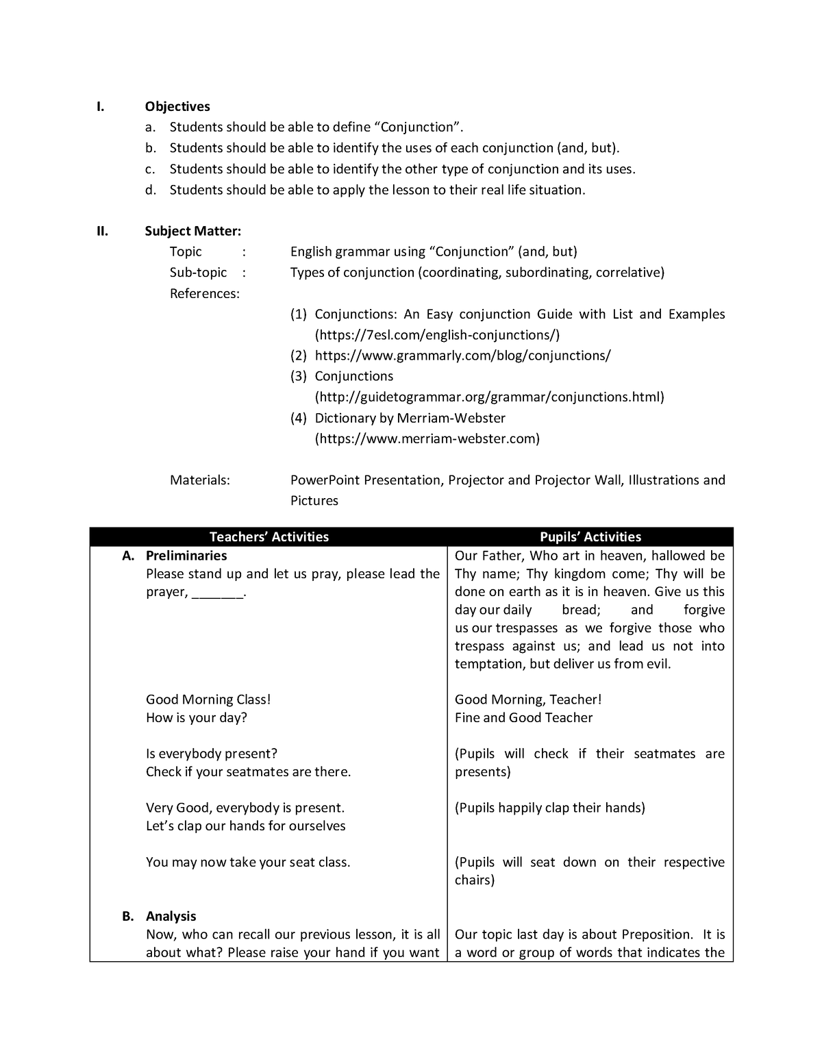 Semi Detailed Lesson Plan In English Grade 4