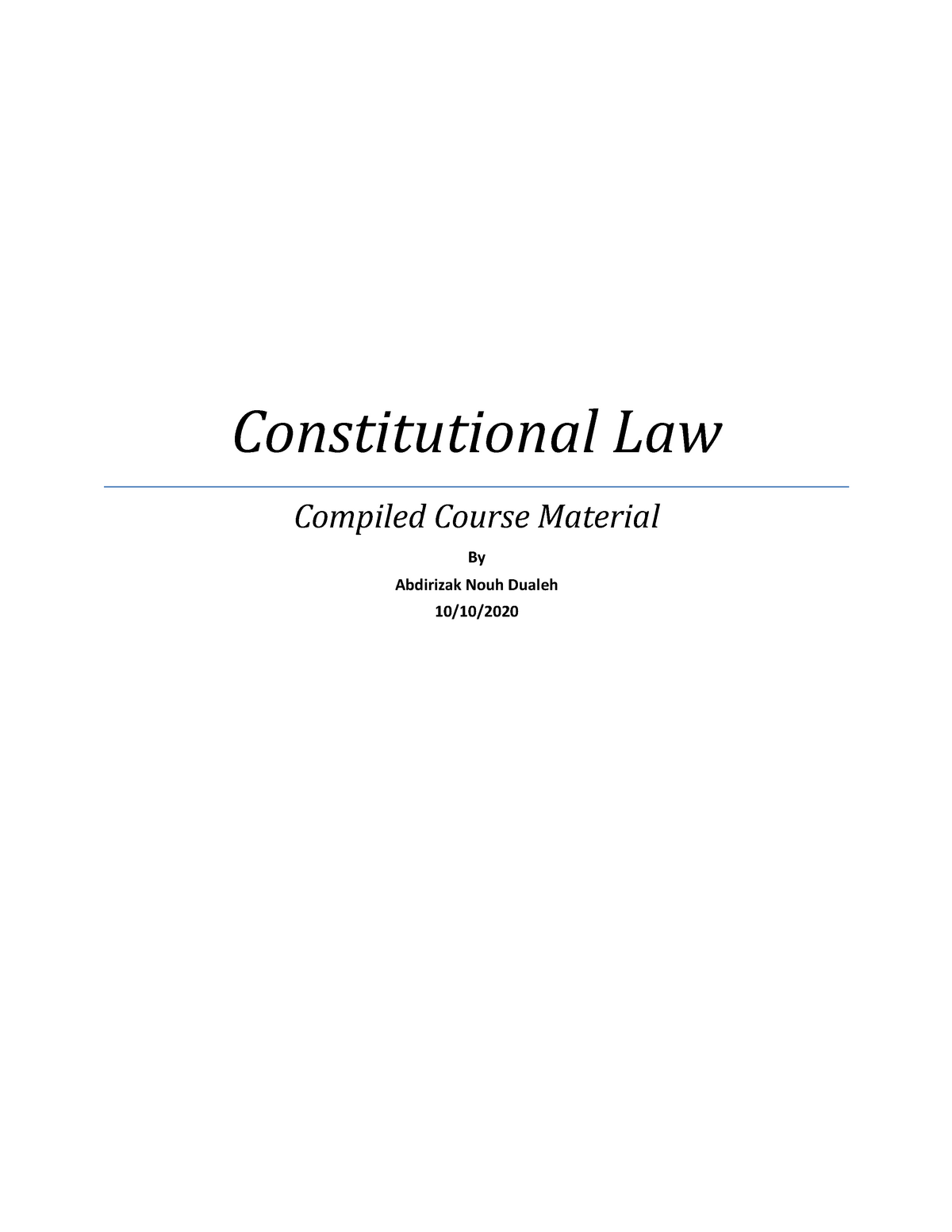 Constitutional Law Text Book - Civil Law - Studocu