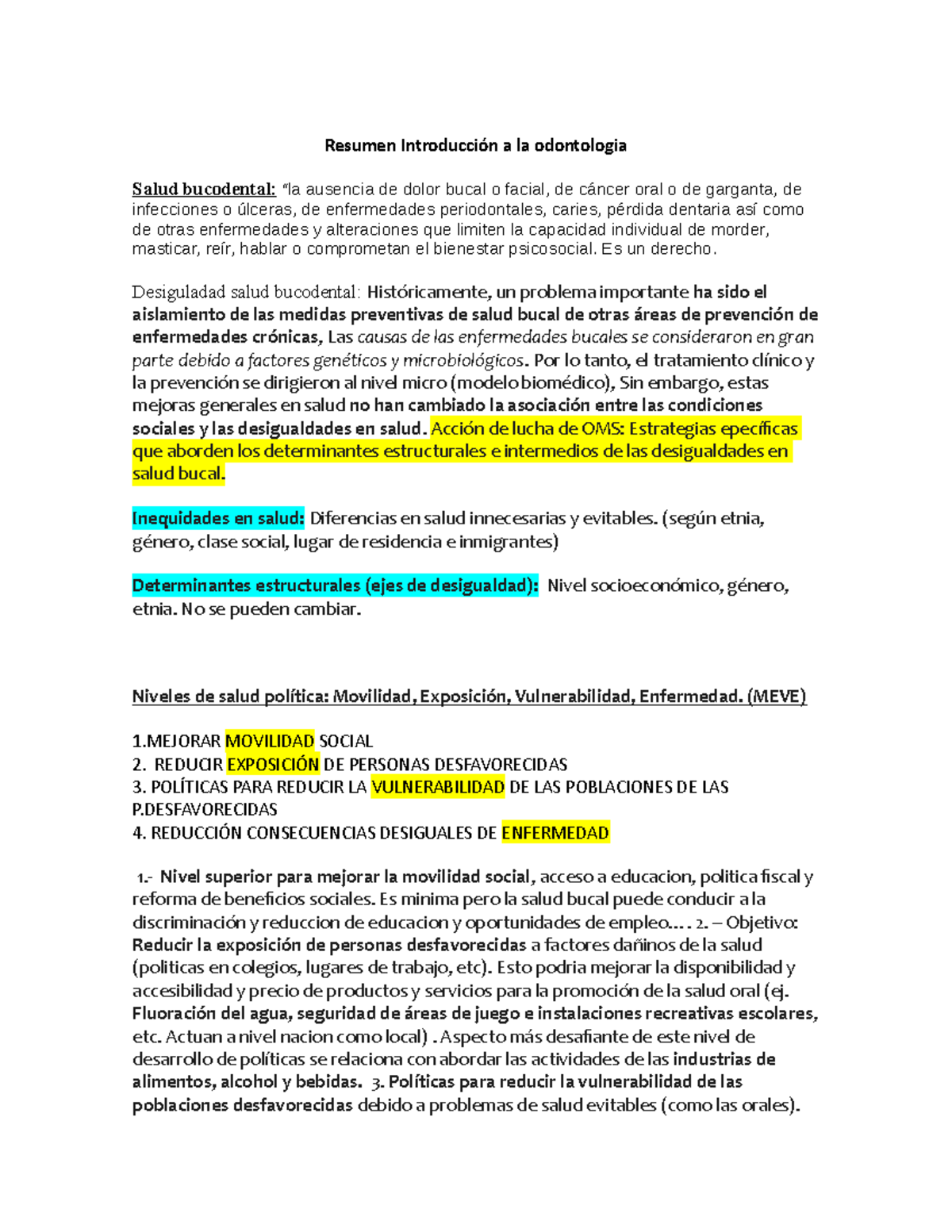 Resumen Introducción A La Odontologia Fds Fdsa Fdsa Fsd - Resumen ...