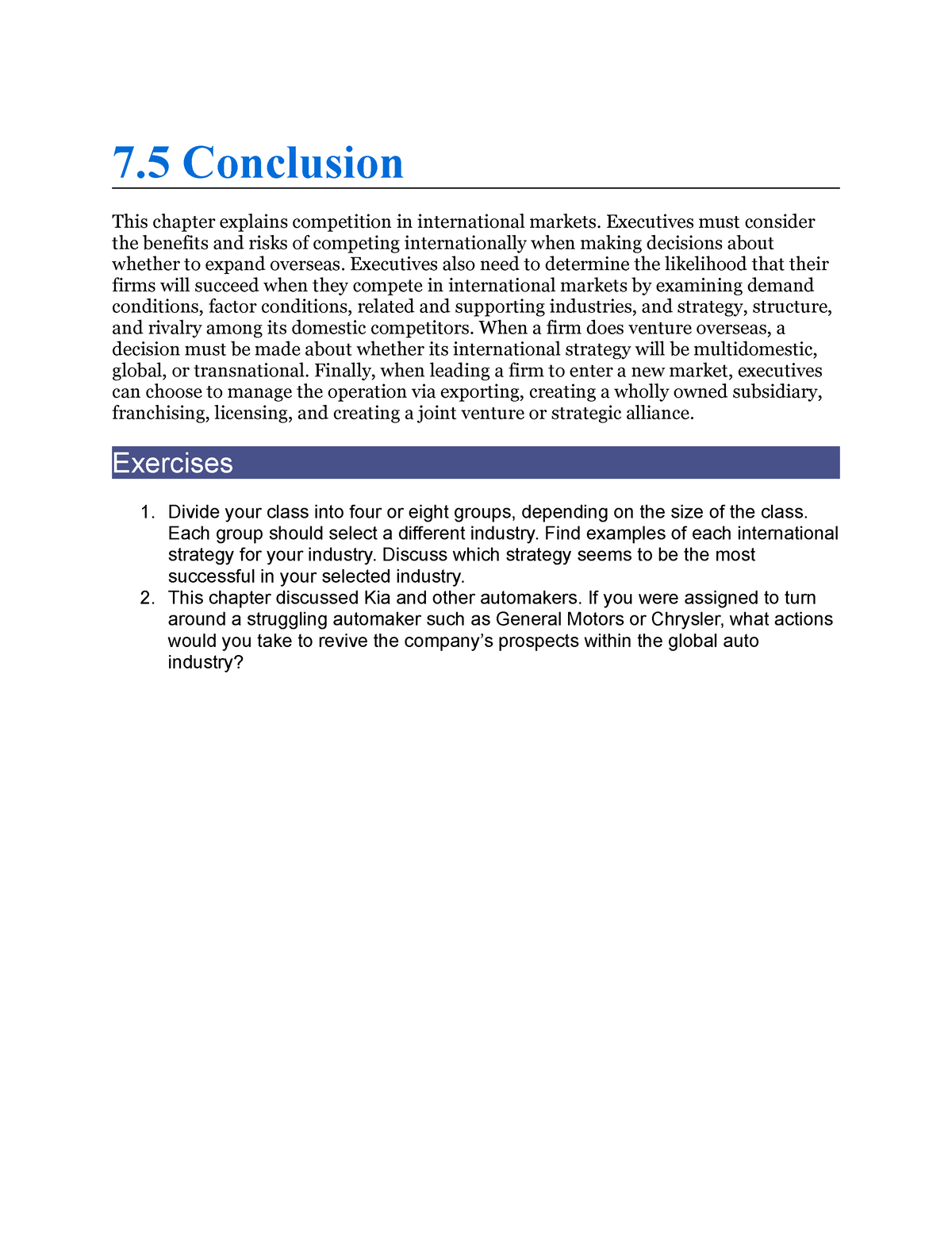 CH7.5 Conclusion - 7 Conclusion This chapter explains competition in ...