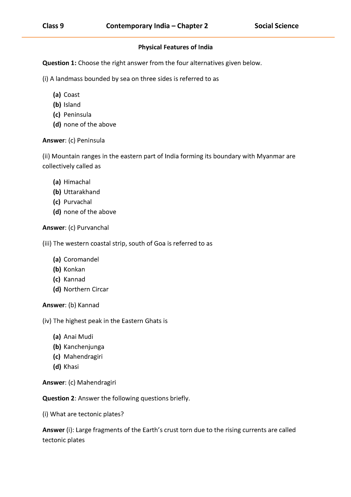 Physical Features Of India Class 9 Contemporary India Chapter 2   Thumb 1200 1697 